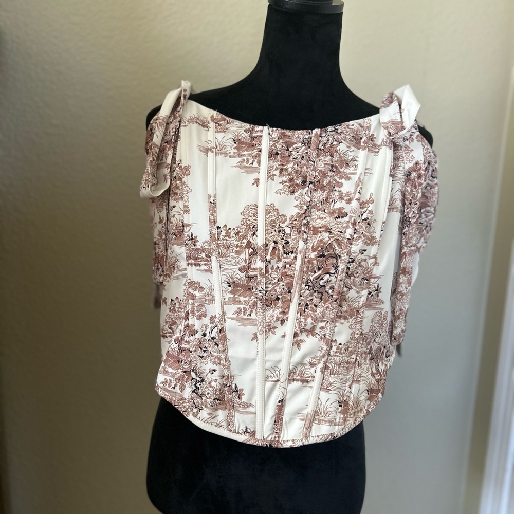 Fashion Nova Sleeveless Corset Top